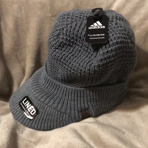 Mens Adidas Griggs Brimmed Beanie Hat 